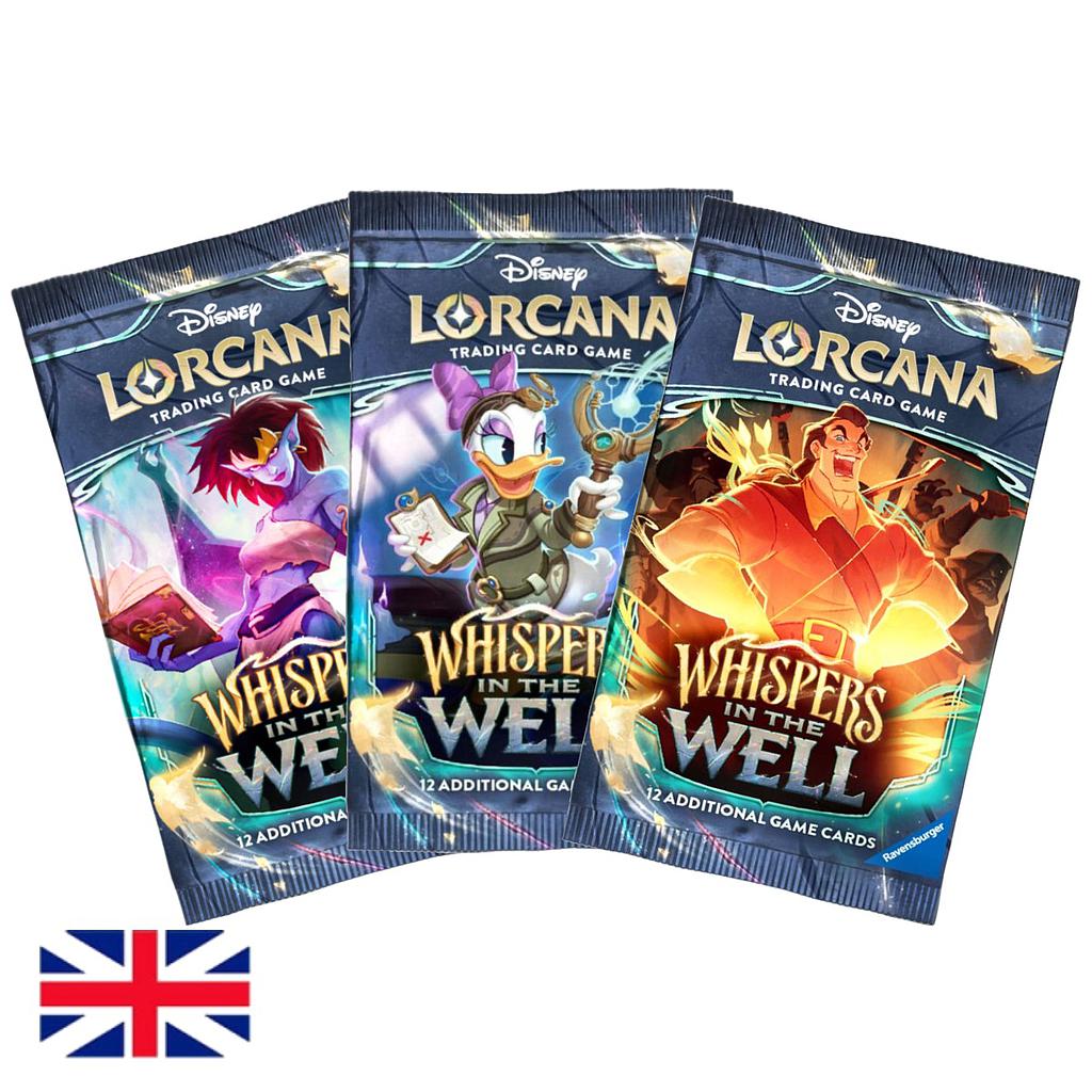 Paquete De Refuerzo (12 cartas) Disney Lorcana - Set 10: Whispers in the Well - Sobre Booster Inglés