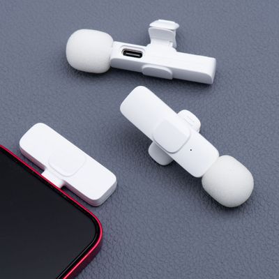 Microfonos inalambricos doble salida Tipo C K1 blanco