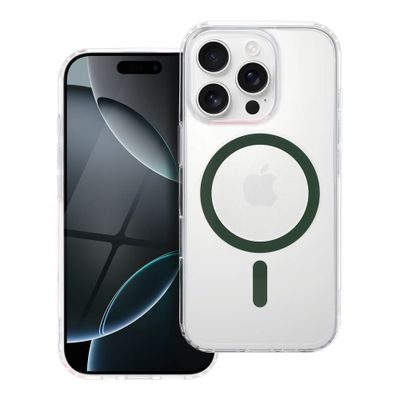 Funda Apple iPhone 12 Mini Drop Glue compatible con MagSafe transparente verde