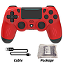 DATA FROG CH-P02 Gamepad Bluetooth Rojo PS4 / PS4 Slim / PS4 Pro / Windows / Mac / Android / iOS (Bulk - Sin Caja)